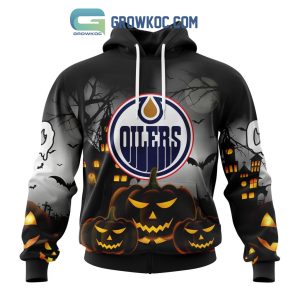 Edmonton Oilers NHL Special Pumpkin Halloween Night Hoodie T Shirt