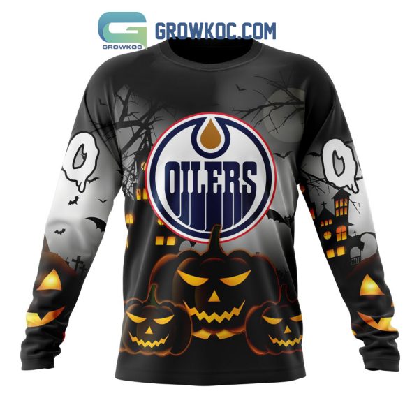Edmonton Oilers NHL Special Pumpkin Halloween Night Hoodie T Shirt