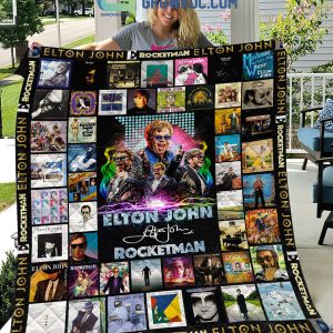 Elton John Rocketman Fleece Blanket Quilt