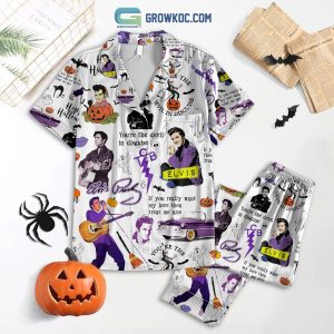 Elvis Presley Happy Halloween Trick Or Treat Pajamas Set