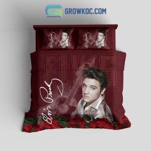 Elvis Presley Rose Design Bedding Set