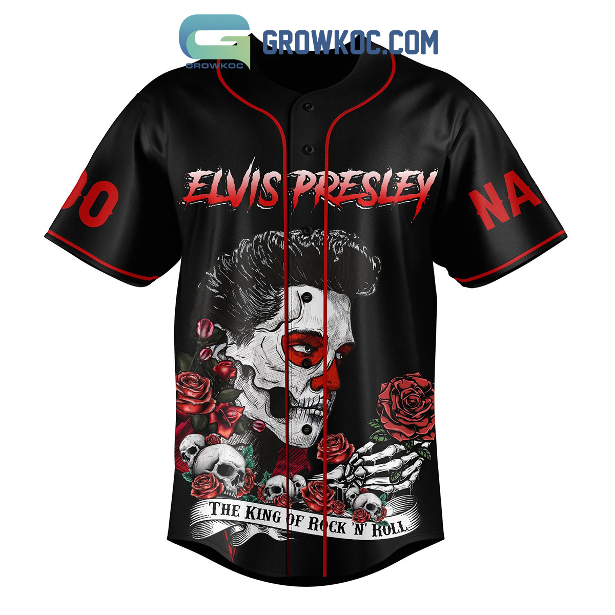 Elvis Presley The King Of Rock N' Roll You're The Devil Disguise Personalized Baseball Jersey