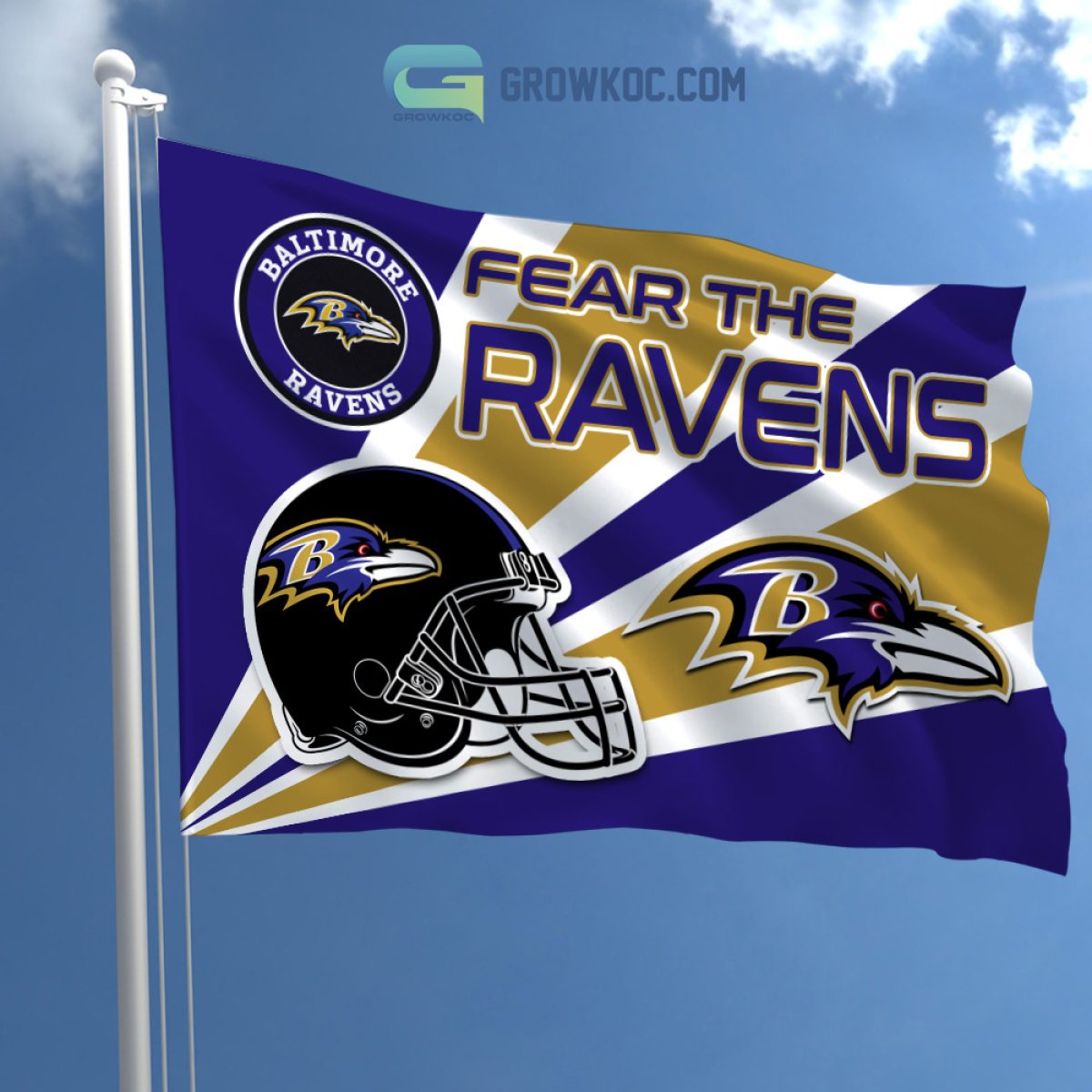 Baltimore Ravens Premium Garden Flag