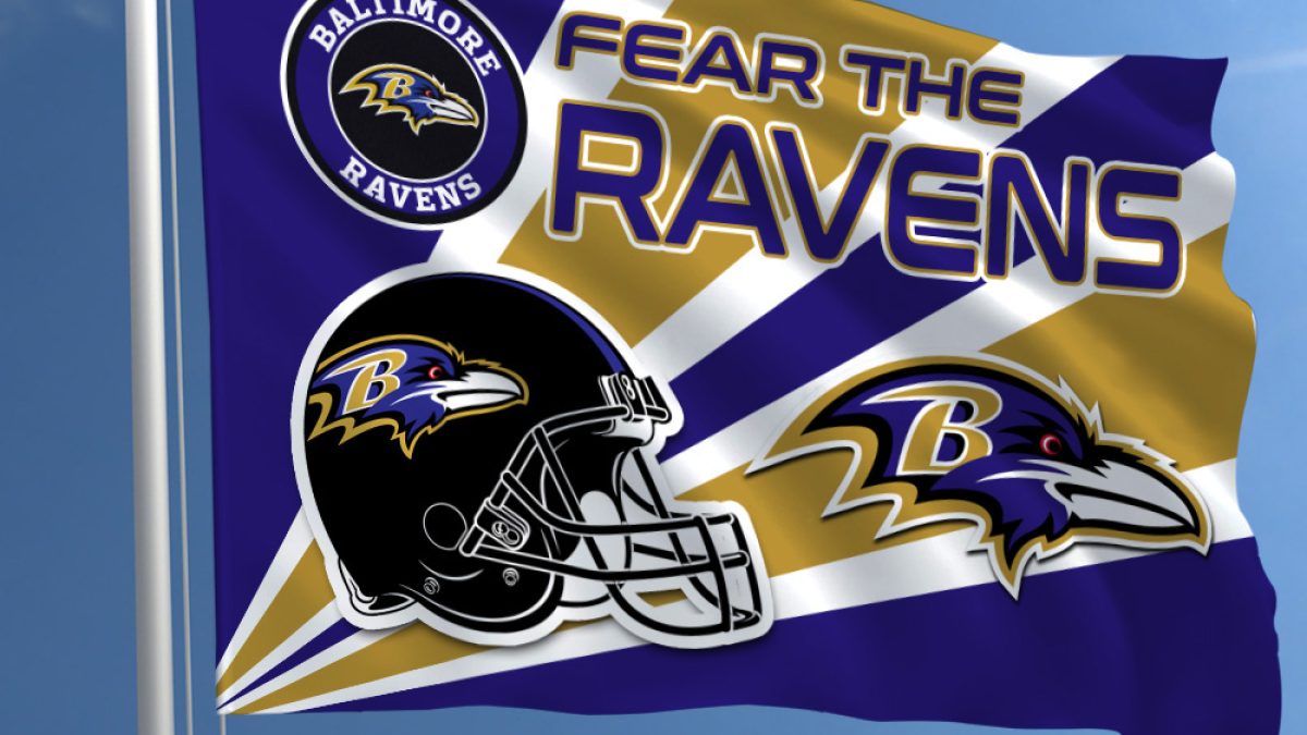 Fear The Baltimore Ravens NFL House Garden Flag - Growkoc