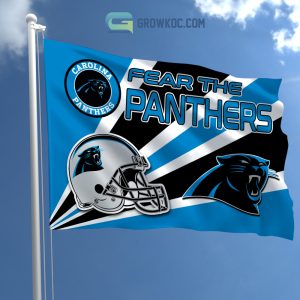 Fear The Carolina Panthers NFL House Garden Flag