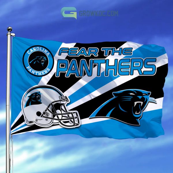 Fear The Carolina Panthers NFL House Garden Flag