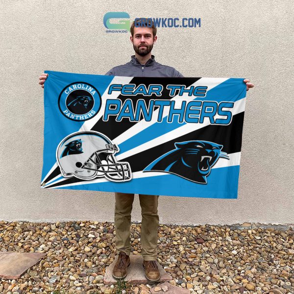 Fear The Carolina Panthers NFL House Garden Flag