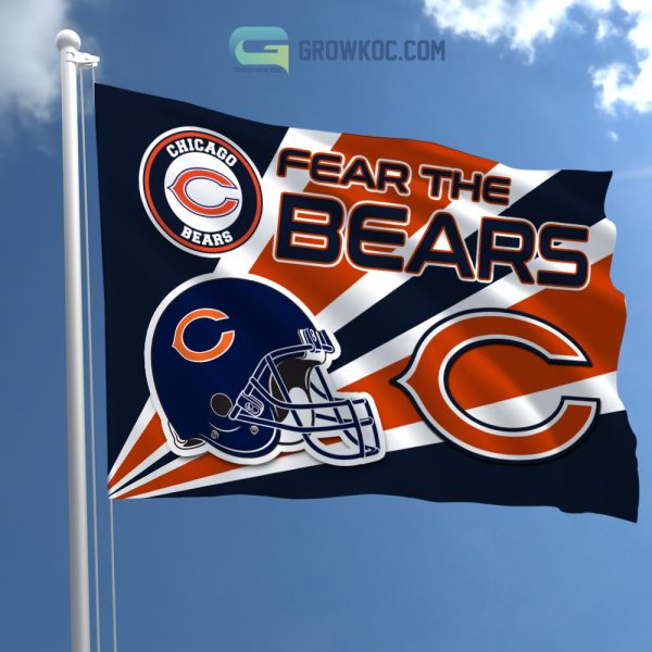 Fear The Chicago Bears NFL House Garden Flag