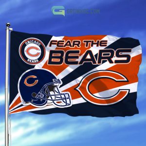 Fear The Chicago Bears NFL House Garden Flag