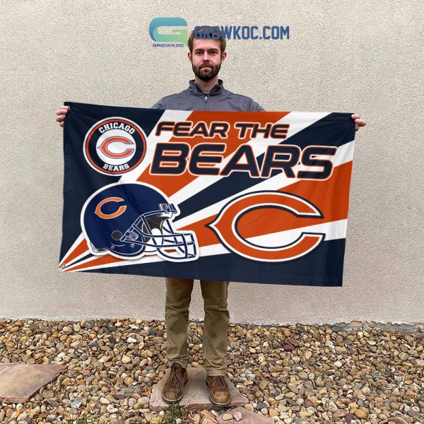 Fear The Chicago Bears NFL House Garden Flag