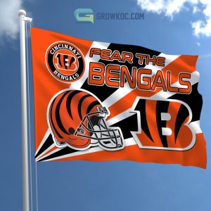 Fear The Cincinnati Bengals NFL House Garden Flag