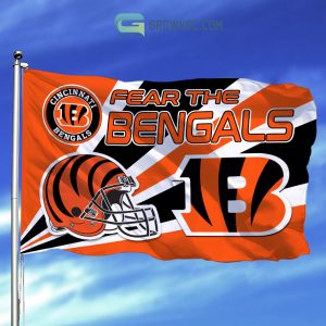 Fear The Cincinnati Bengals NFL House Garden Flag