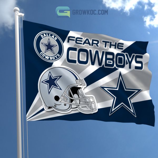 Fear The Dallas Cowboys NFL House Garden Flag