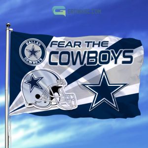 Fear The Dallas Cowboys NFL House Garden Flag