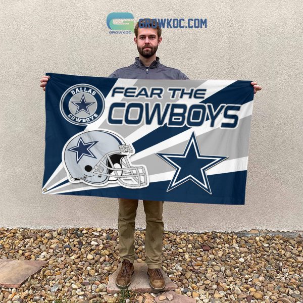 Fear The Dallas Cowboys NFL House Garden Flag