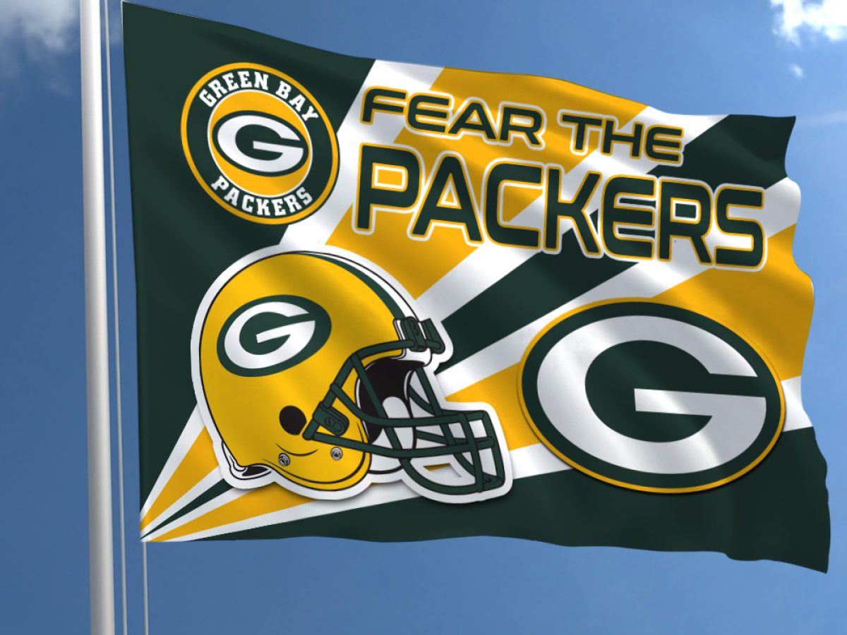 Green Bay Packers Double Sided Garden Flag