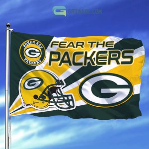 Fear The Green Bay Packers NFL House Garden Flag