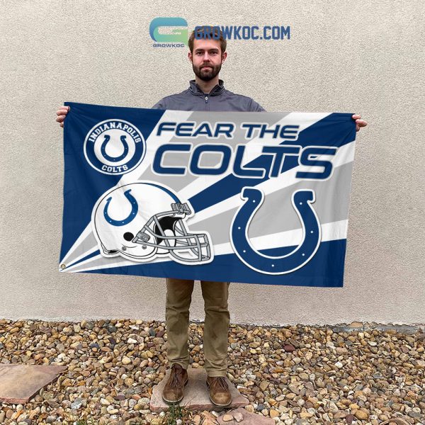 Fear The Indianapolis Colts NFL House Garden Flag