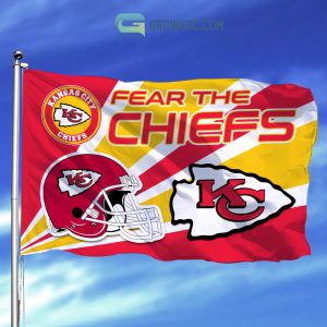 Fear The Kansas City Chiefs NFL House Garden Flag
