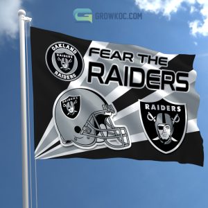 Fear The Las Vegas Raiders NFL House Garden Flag
