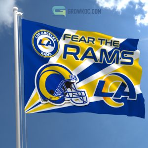 Fear The Los Angeles Rams NFL House Garden Flag