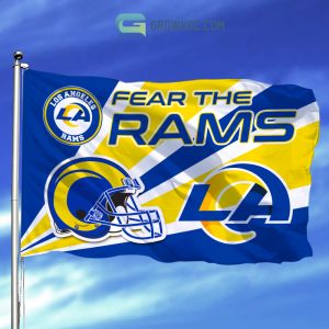 Fear The Los Angeles Rams NFL House Garden Flag
