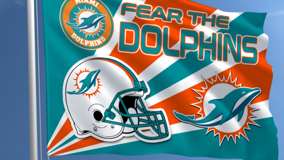 Fear The Miami Dolphins NFL House Garden Flag - Growkoc