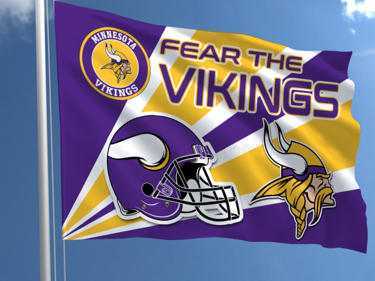 Minnesota Vikings SKOL skulls - Football & Sports Background