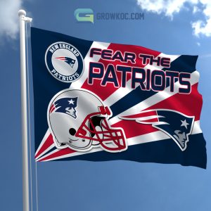 Fear The New England Patriots NFL House Garden Flag