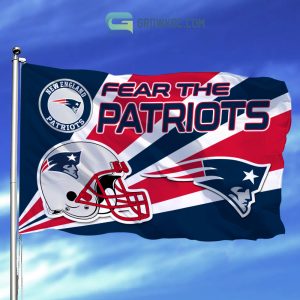 Fear The New England Patriots NFL House Garden Flag