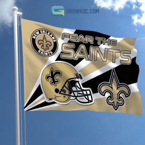 Fear The New Orleans Saints NFL House Garden Flag