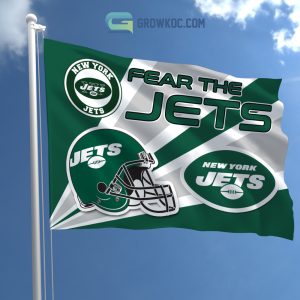 Fear The New York Jets NFL House Garden Flag