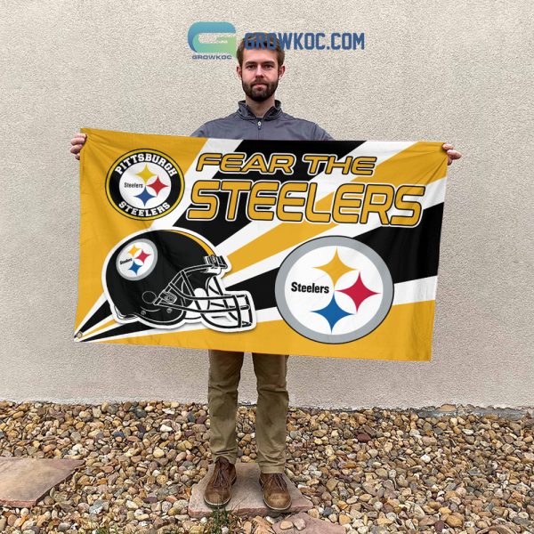 Fear The Pittsburgh Steelers NFL House Garden Flag