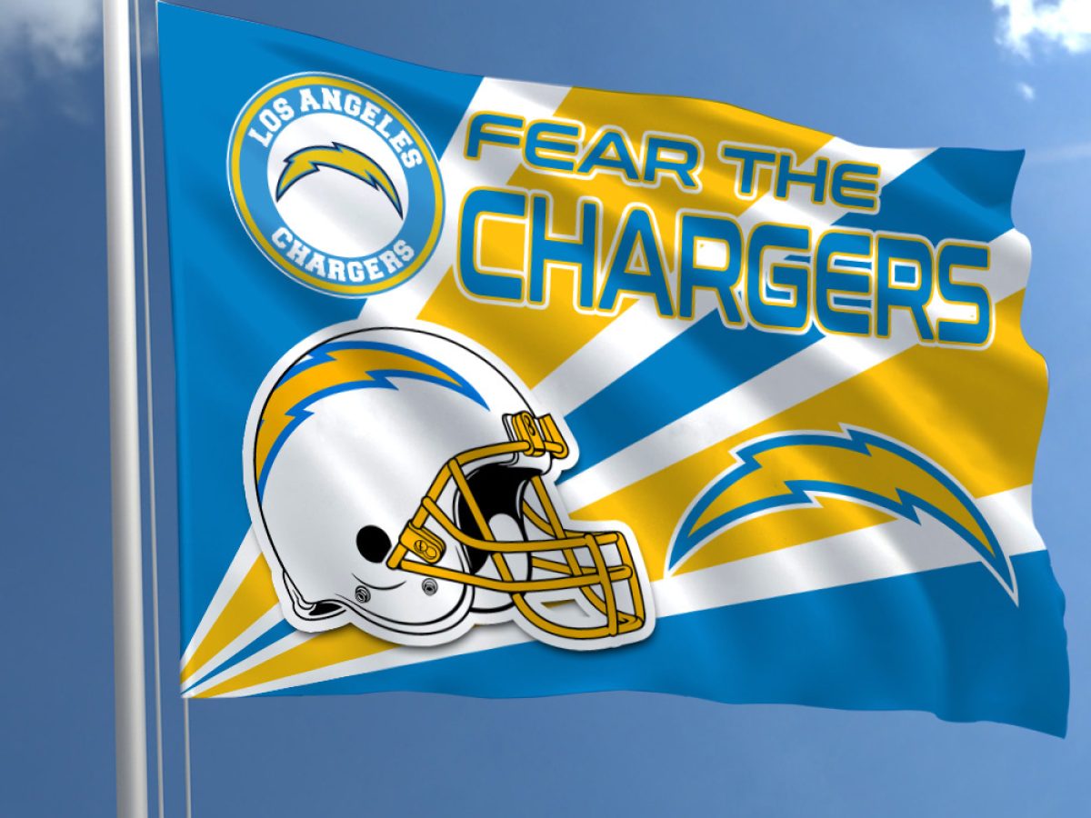 Fear The San Diego Chargers NFL House Garden Flag - Growkoc