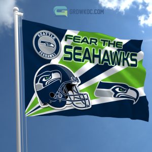 Fear The Seattle seahawks NFL House Garden Flag