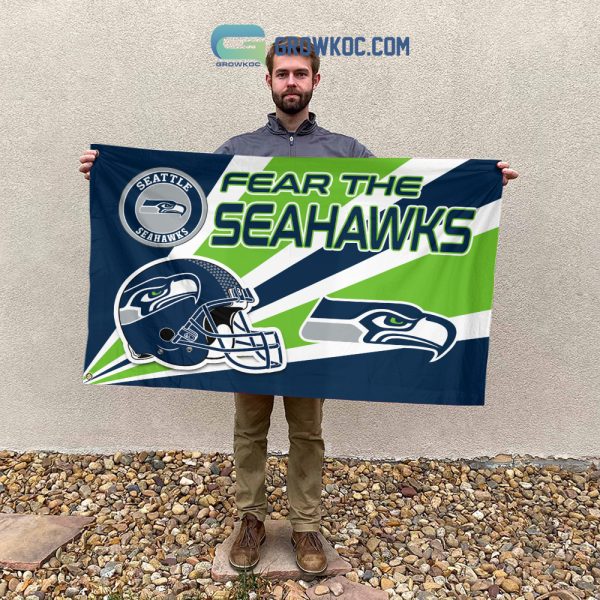 Fear The Seattle seahawks NFL House Garden Flag
