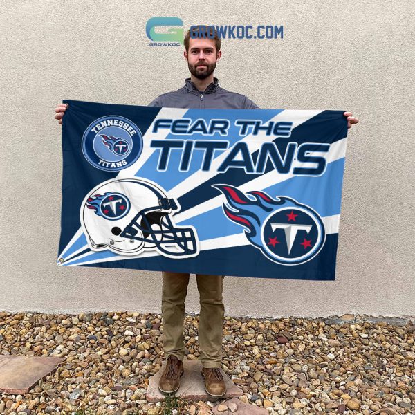 Fear The Tennessee Titans NFL House Garden Flag