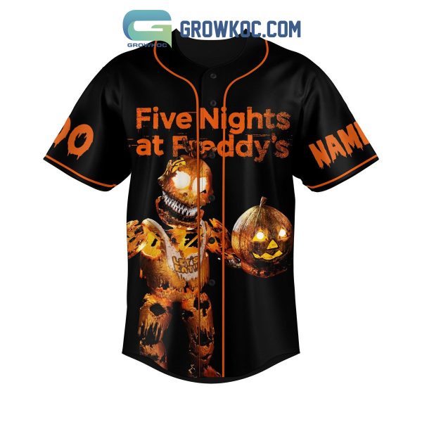 Five Night At Freddy’s It’s Halloween Personalized Baseball Jersey