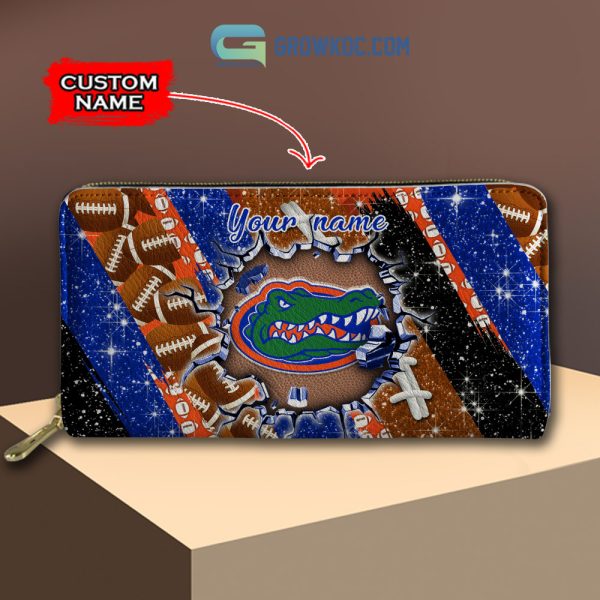 Florida Gators Personalized Diamond Design Women Handbags and Woman Purse Wallet