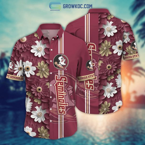 Florida State Seminoles NCAA Flower Hawaiian Shirt