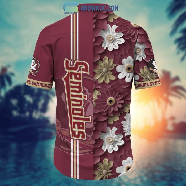Florida State Seminoles NCAA Flower Hawaiian Shirt