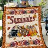 Florida Gators NCAA Football Welcome Fall Pumpkin Halloween Fleece Blanket Quilt