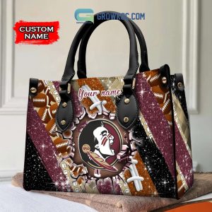 Florida State Seminoles Personalized Diamond Design Women Handbags and Woman Purse Wallet