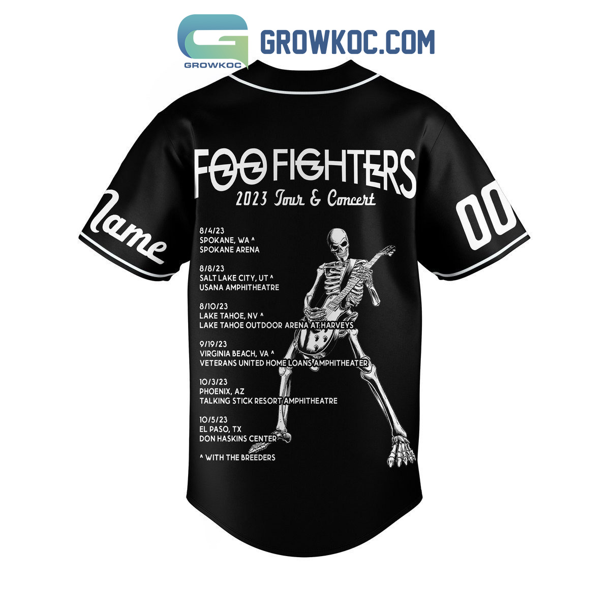 Foo Fighters 2023 Tour I've Waited Here For You Everlong Personalized Baseball  Jersey - Growkoc