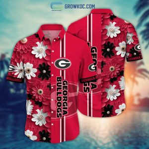 Georgia Bulldogs NCAA Flower Hawaiian Shirt