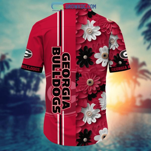 Georgia Bulldogs NCAA Flower Hawaiian Shirt
