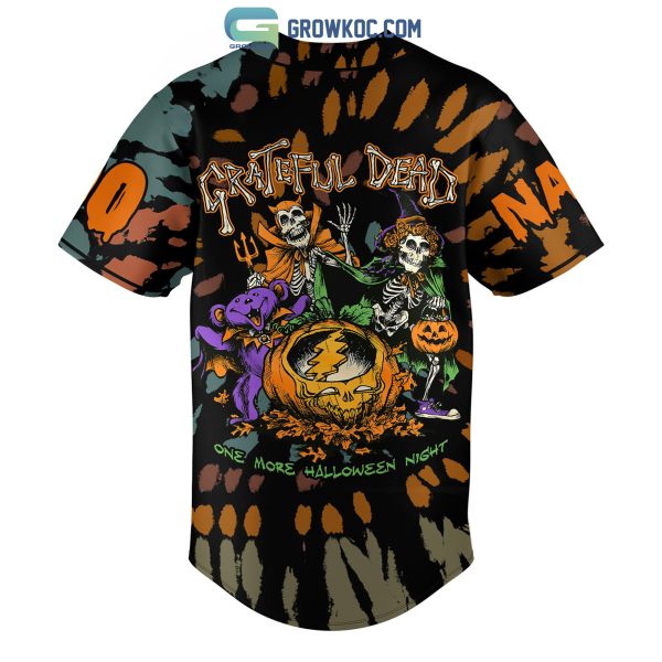 Grateful Dead Happy Halloween One More Night Personalized Baseball Jersey