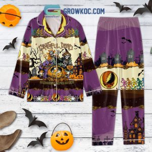 Grateful Dead On Halloween The Dead Will Rise Again Pajamas Set