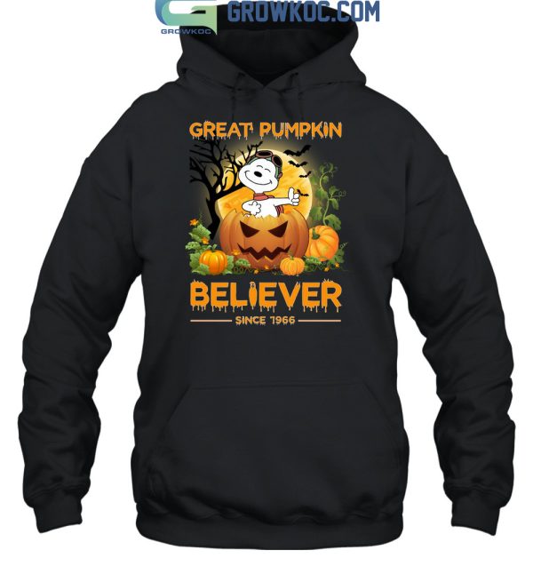 Great Pumpkin Believer Since 1966 Snoopy Peanuts T Shirt