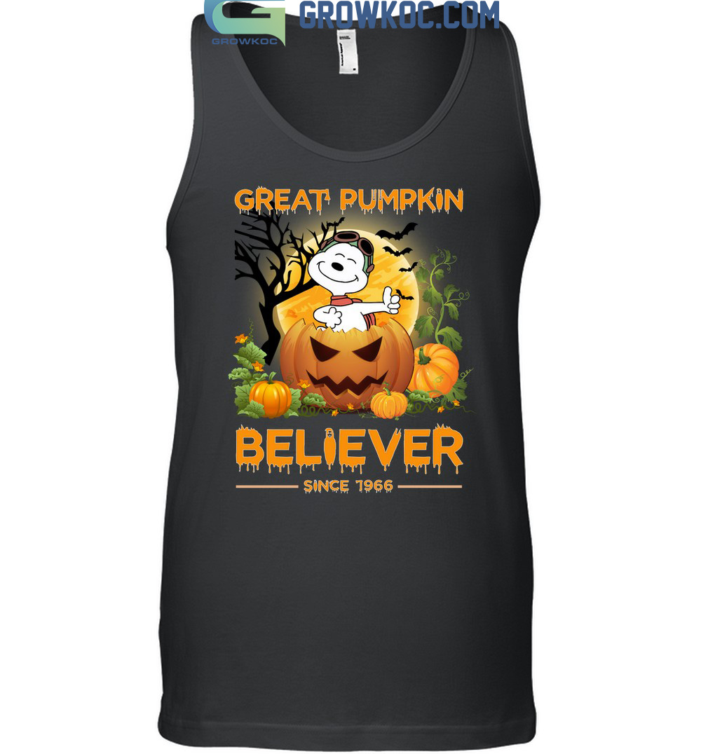 Great Pumpkin Believer Since 1966 Snoopy Peanuts T Shirt